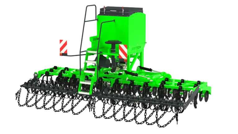 TS-600AP-2 rear view render Fentech Agri Ts-600ap drill for sale, engineered for high-performance agricultural tasks. This robust drill enhances planting accuracy and soil preparation, providing a reliable solution for modern farming needs.